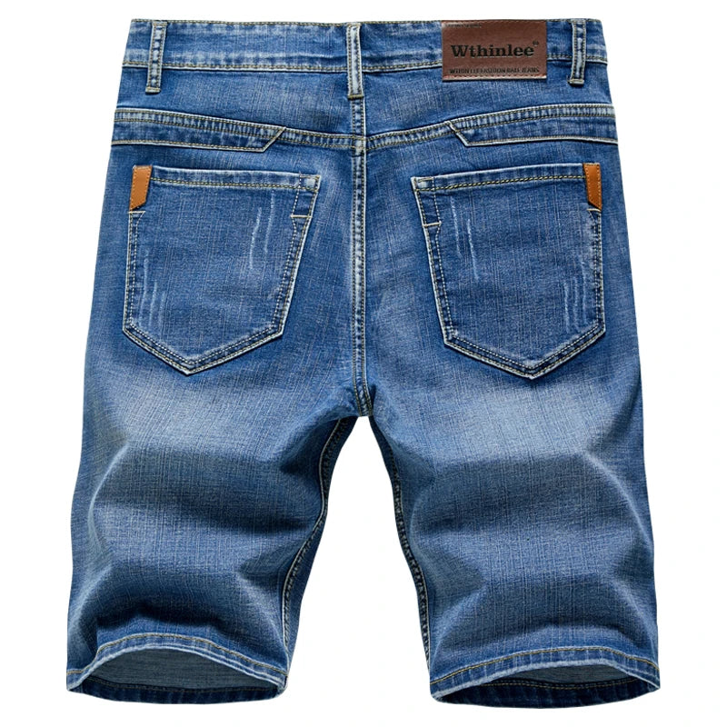 Men's Summer Jeans Shorts Stretch Slim Fit Denim Pants - Frimunt Clothing Co.