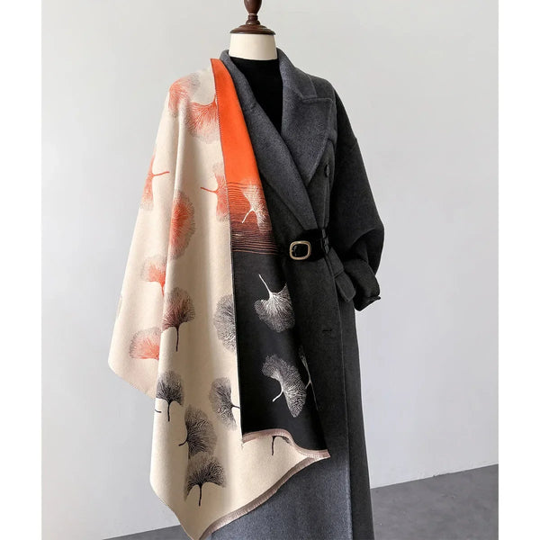 Women's Winter Warm Thick Shawl Wrap Luxury Pashmina Blanket