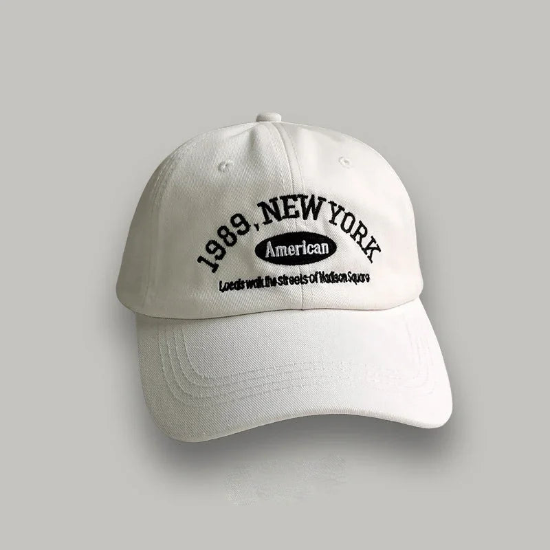 Men's Embroidered 1989 New York Washed Cotton Baseball Hats Adjustable Snapback - Frimunt Clothing Co.