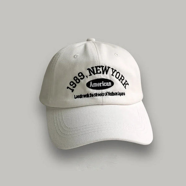 Men's Embroidered 1989 New York Washed Cotton Baseball Hats Adjustable Snapback - Frimunt Clothing Co.