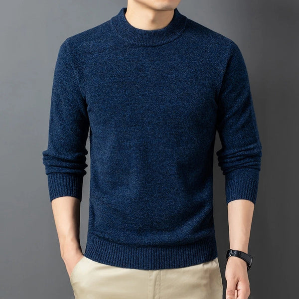 Men's Wool Sweater 100% Wool Thick 450g Fashion Essentials