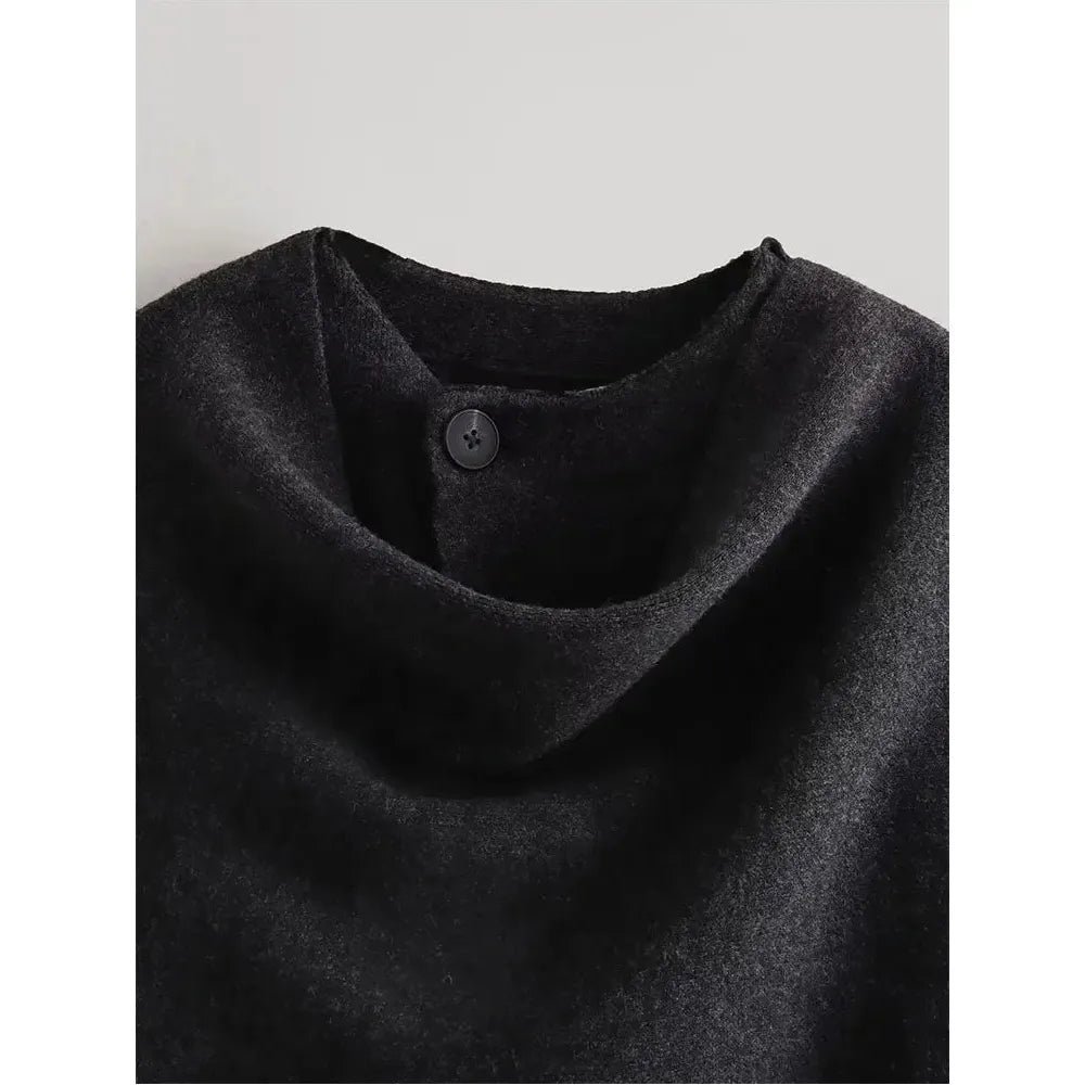 Winter Women's Long Sleeve Knitted Scarf Coat - Frimunt Clothing Co.