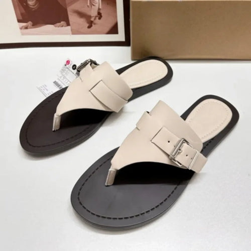 Buckle Strap Flat Beach Sandals