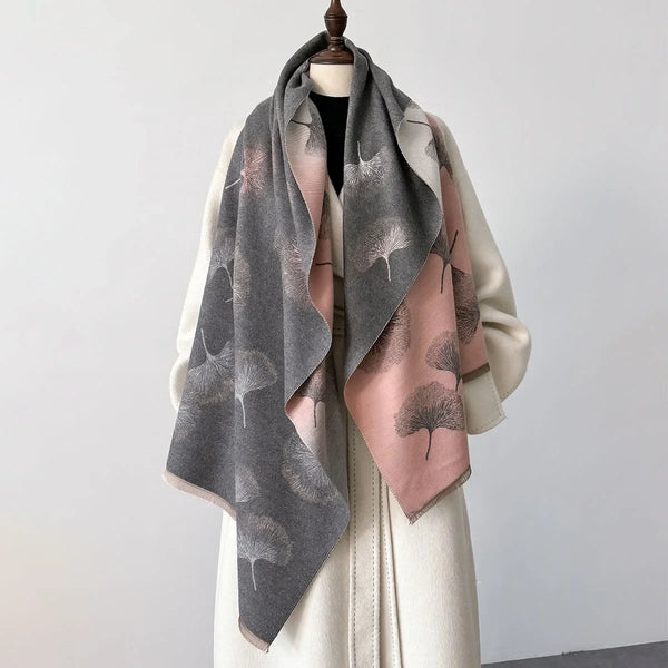 Women's Winter Warm Thick Shawl Wrap Luxury Pashmina Blanket