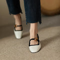 Women's Summer Elegant Duo Tone Mary Jane Shoes - Frimunt Clothing Co.
