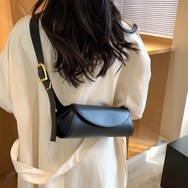 Adjustable Wide Strap Shoulder Bag For Women Underarm Small Retro Bag - Frimunt Clothing Co.