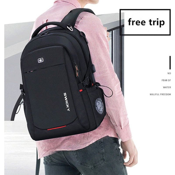 SWICKY Multifunction Business Casual Travel Anti-Theft waterproof 15.6 inch Laptop Backpack - Frimunt Clothing Co.