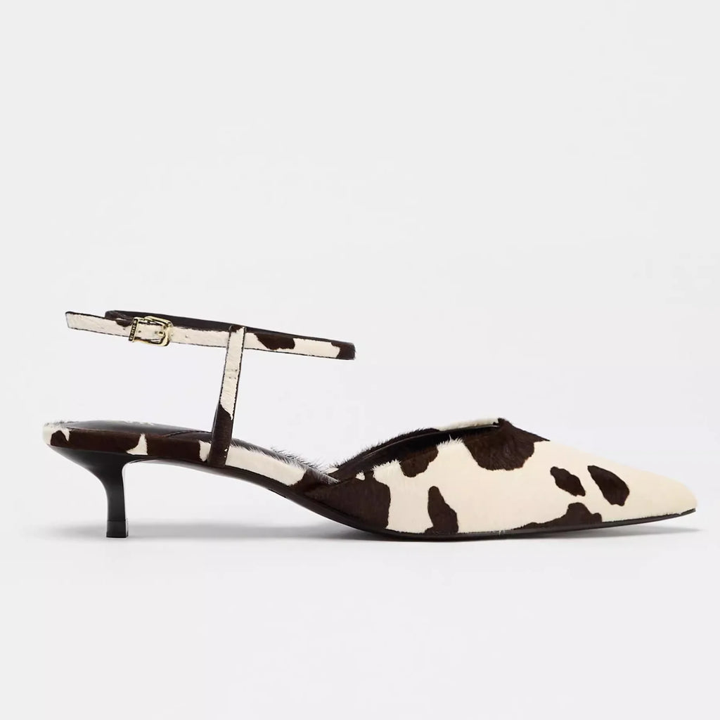 Women's Pointed Toe Cow Genuine Leather Spring Summer High Heels Pumps - Frimunt Clothing Co.