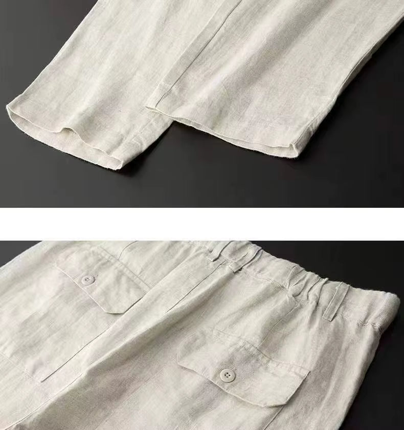 Men's Linen Blend Slim Fit Suit