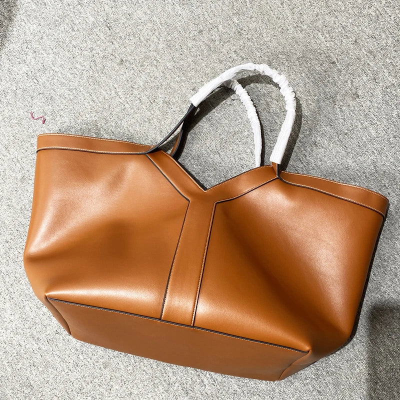 Oversize Leather Tote Bags For Women Luxury Designer Inspired Handbag Free Custom Initials
