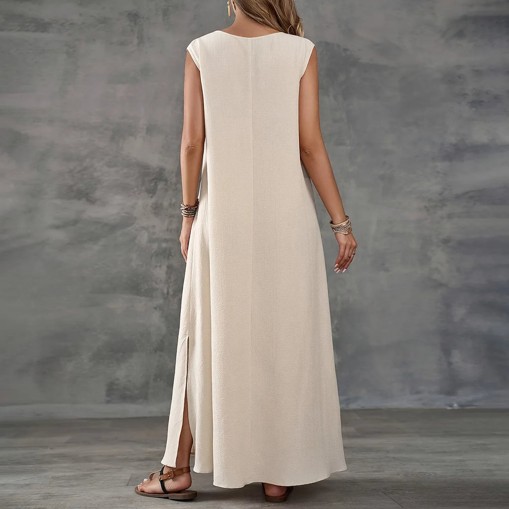 Boho Breeze Sleeveless Maxi Dress - Frimunt Clothing Co.