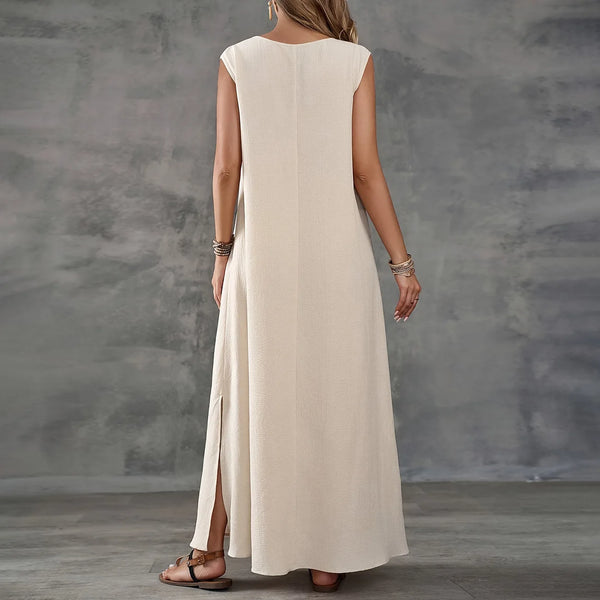 Boho Breeze Sleeveless Maxi Dress - Frimunt Clothing Co.