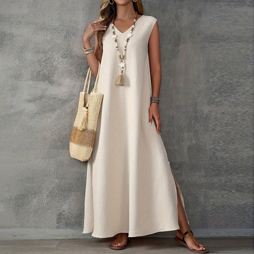 Boho Breeze Sleeveless Maxi Dress - Frimunt Clothing Co.