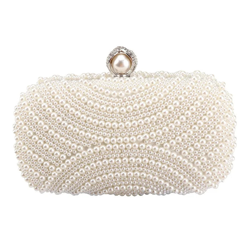 Designer Beaded Pearl Clutch Evening Bags - Frimunt Clothing Co.
