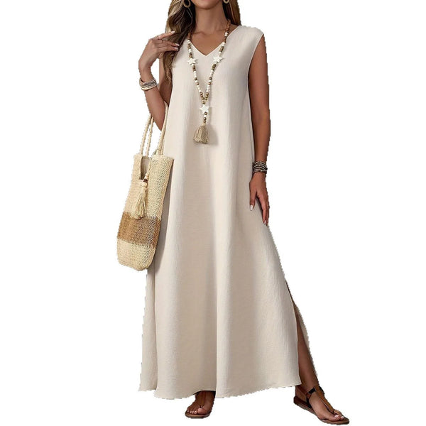 Boho Breeze Sleeveless Maxi Dress - Frimunt Clothing Co.