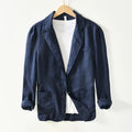 Men's Spring Summer 100% Linen Jacket Casual Men Blazers - Frimunt Clothing Co.