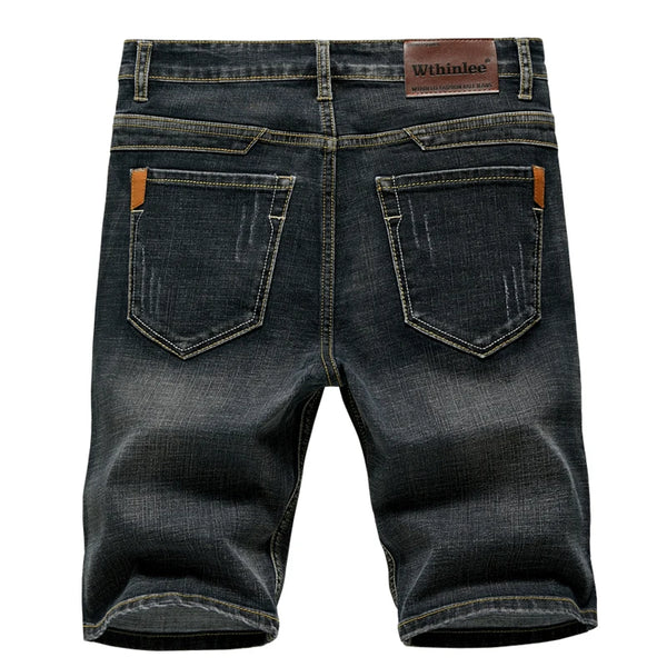 Men's Summer Jeans Shorts Stretch Slim Fit Denim Pants - Frimunt Clothing Co.