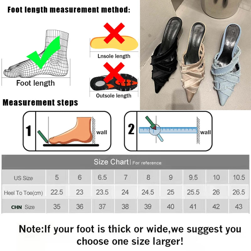 Women's Pointed Toe Kitten Heels Mules Spring Summer Fashion - Frimunt Clothing Co.