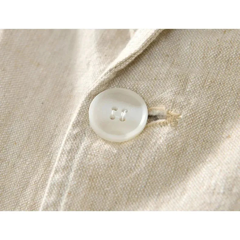 Men's Spring Summer 100% Linen Jacket Casual Men Blazers - Frimunt Clothing Co.