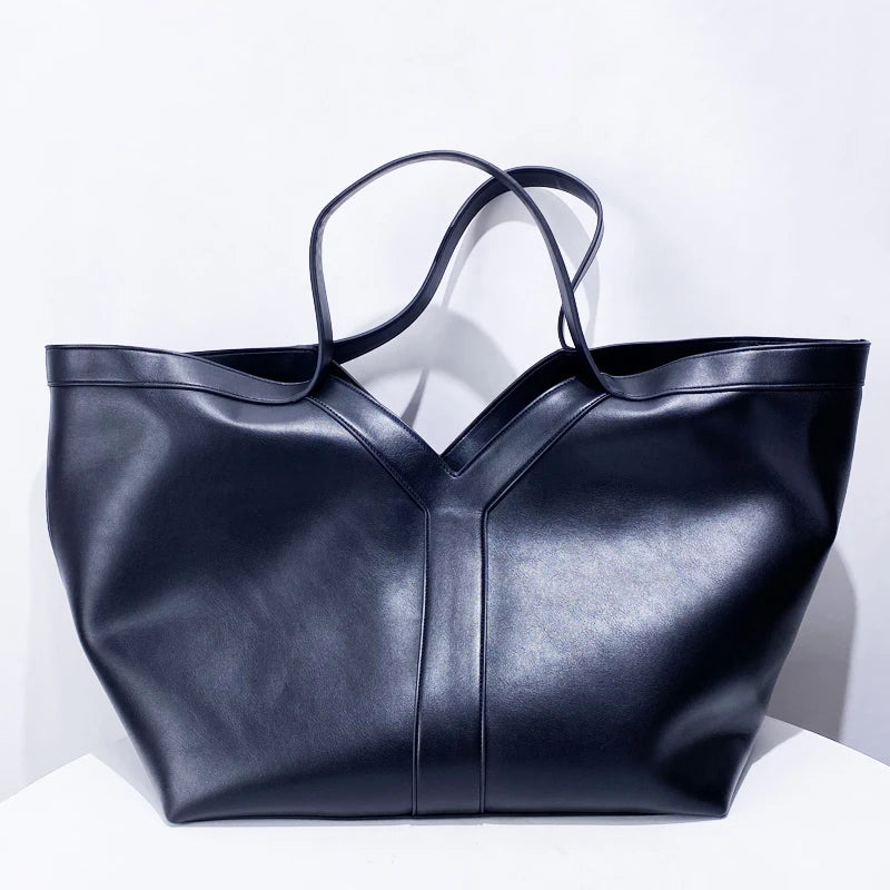 Oversize Leather Tote Bags For Women Luxury Designer Inspired Handbag Free Custom Initials - Frimunt Clothing Co.
