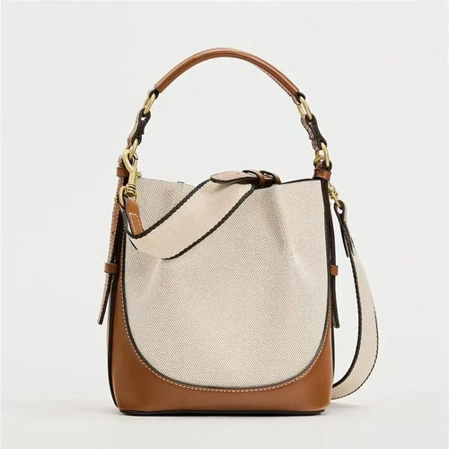 Women's Classic Bucket Shoulder Bag – Dual Texture Options - Frimunt Clothing Co.