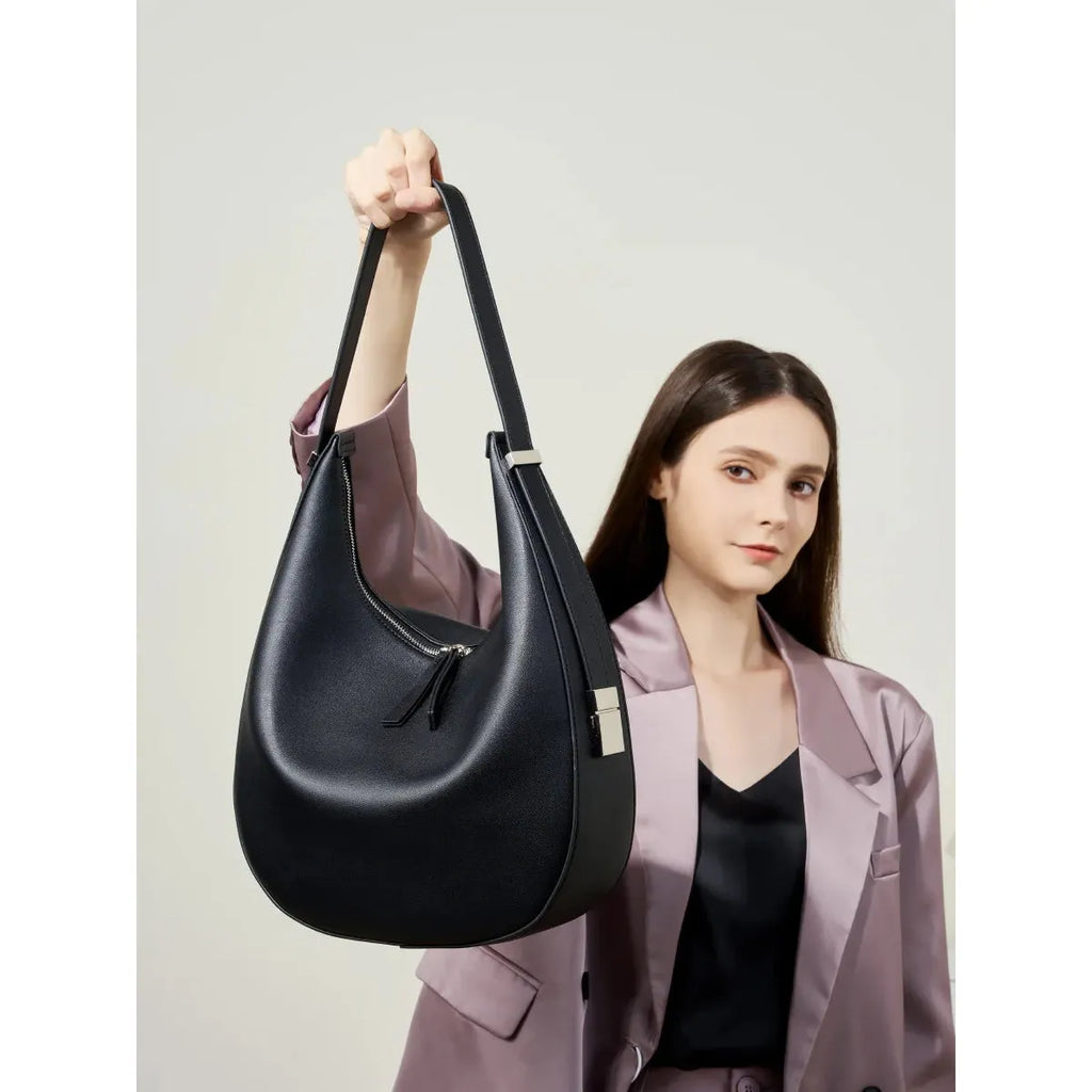 Women's Genuine Leather Underarm Bag Cowhide Leather - Frimunt Clothing Co.