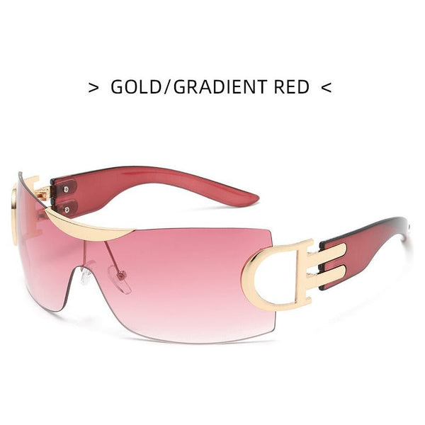 New Luxury Sunglasses High Level One Piece Frameless Women's Fashion Sunglasses - Frimunt Clothing Co.