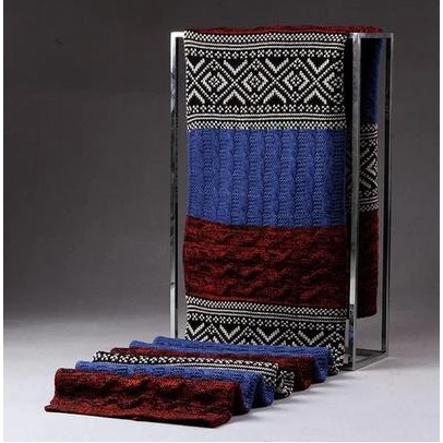 Men's Soft Knitted Long Wool Striped Scarf