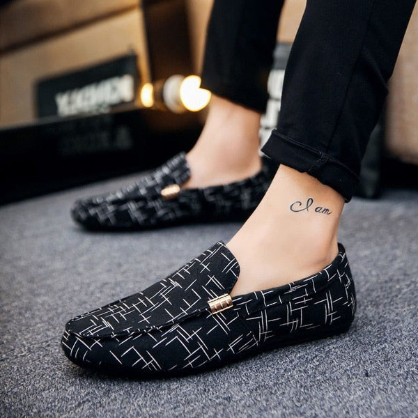 Men's Loafers Shoes Casual Spring Summer Light Canvas