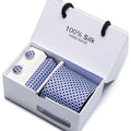 Men's 100 % Silk Tie Gift Box 3-Piece Set Business Formal Wedding Tie Set Many Colors - Frimunt Clothing Co.