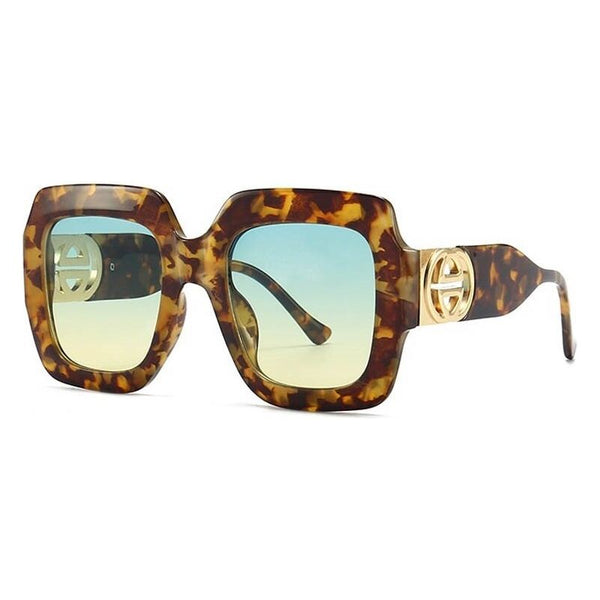 Luxury Celebrity Style Women Large Square Sunglasses Oversized Eyewear