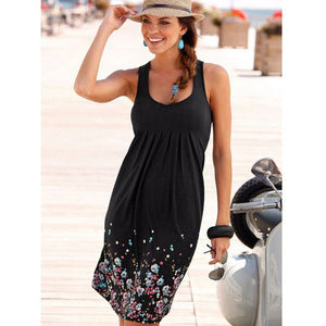 Women Sleeveless Summer Casual Loose Boho Beach Sundress Plus Sizes 5XL