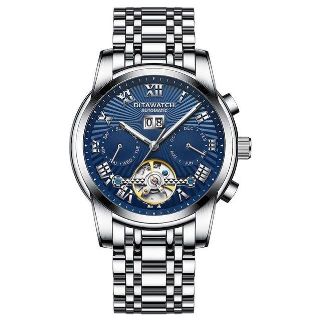 Men's Top Brand Luxury Fashion Automatic Mechanical Watch Waterproof Stainless Steel - Frimunt Clothing Co.