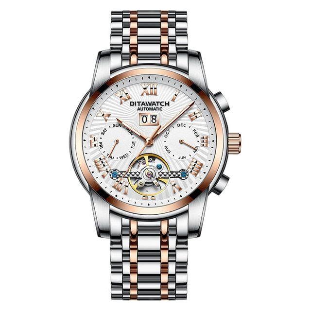 Men's Top Brand Luxury Fashion Automatic Mechanical Watch Waterproof Stainless Steel - Frimunt Clothing Co.