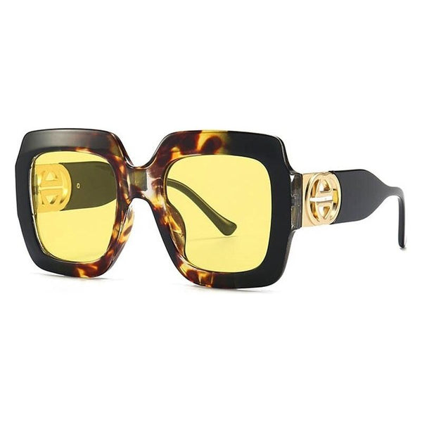 Luxury Celebrity Style Women Large Square Sunglasses Oversized Eyewear