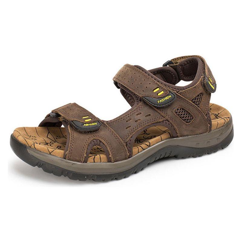 Summer Leisure Beach Men Shoes High Quality Leather Sandals The Big Yards Men's Sandals - Frimunt Clothing Co.