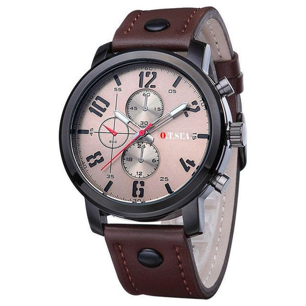 O.T.SEA Fashion Watches Men Casual Quartz Analog Wrist Watch