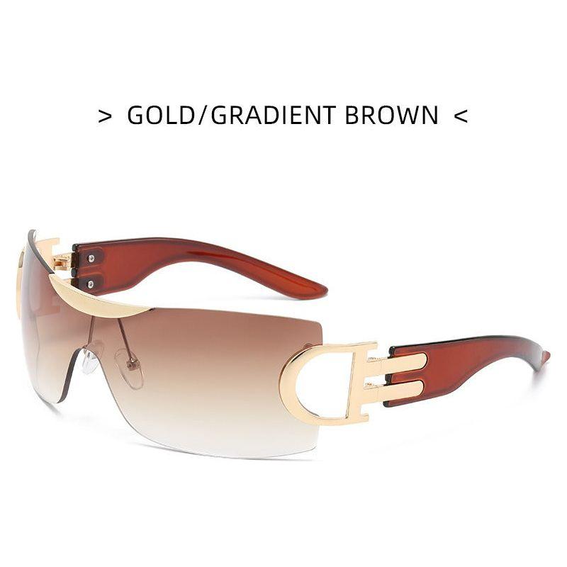 New Luxury Sunglasses High Level One Piece Frameless Women's Fashion Sunglasses - Frimunt Clothing Co.