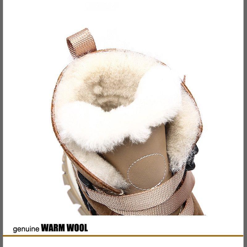 New High Top Multi Color Ankle Winter Sneaker Boots Suede Leather Inner Fur Chunky Platform Comfortable Luxury Women Winter Boots - Frimunt Clothing Co.