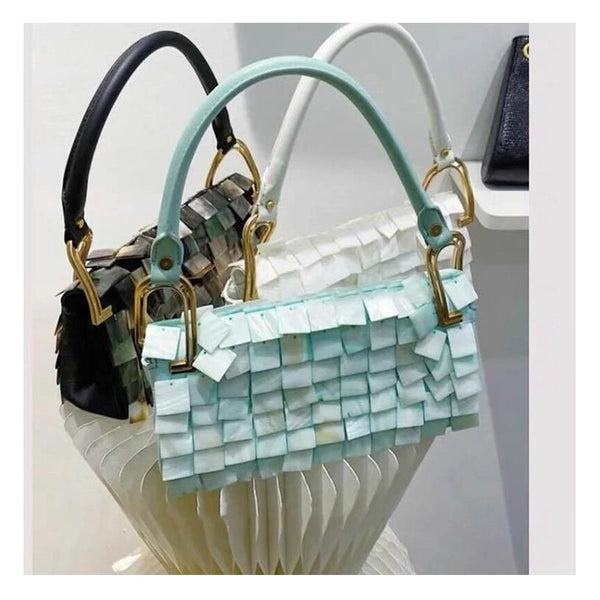 Elegant Luxury Designer Handmade Natural Shell Shoulder Bags - Frimunt Clothing Co.