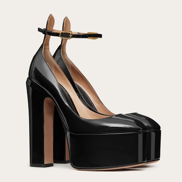 Mary Jane Women Shoes Patent Leather Pointed Toe High Heels Sexy Pumps - Frimunt Clothing Co.
