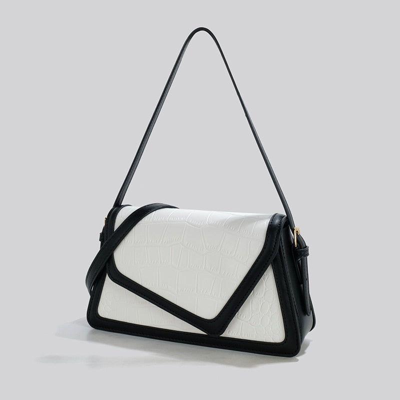 High Quality Contrast Color Black & White Women Handbags - Frimunt Clothing Co.