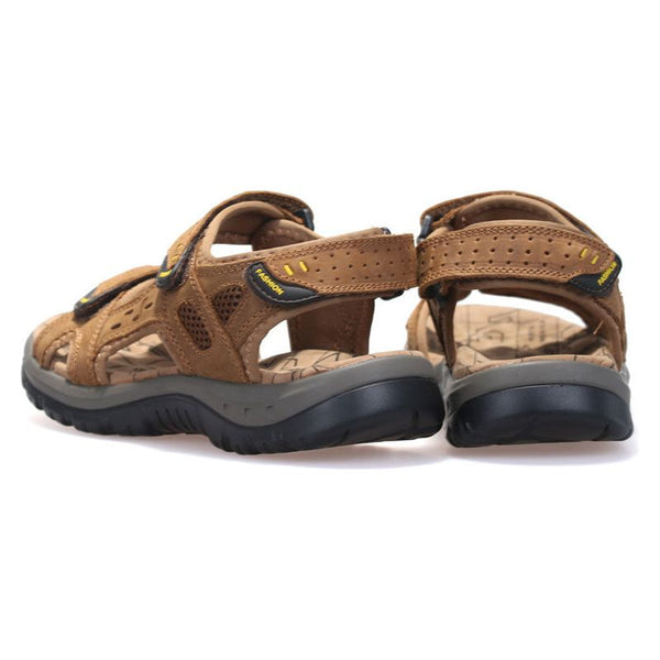 Summer Leisure Beach Men Shoes High Quality Leather Sandals The Big Yards Men's Sandals - Frimunt Clothing Co.