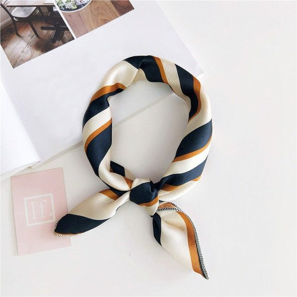 Women's Silk Scarf Square Shape For Neck Or Hair Beautiful Feminine Fashion Accessories Many Colors - Frimunt Clothing Co.