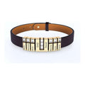 Personalized Leather Bracelet- Father's Day Gift For Him - Personalized Name Beads Men Leather/Stainless Steel Bracelet - Frimunt Clothing Co.