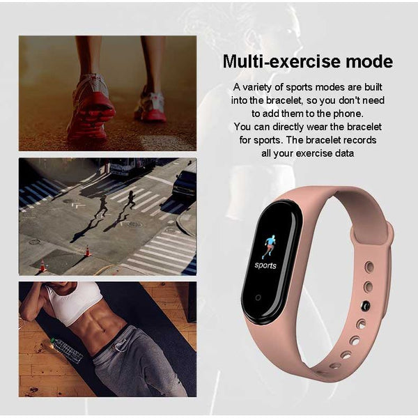 Smart Band M5 Fitness Tracker Smart Watch Sport Heart Rate Blood Pressure Fitness Health Tracker Wristband - Frimunt Clothing Co.