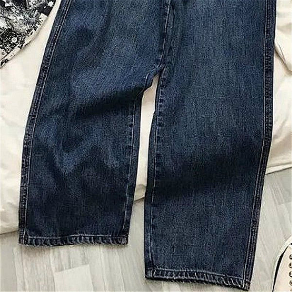 Women's Straight Wide Leg Baggy Jeans Vintage Spring Chic - Frimunt Clothing Co.