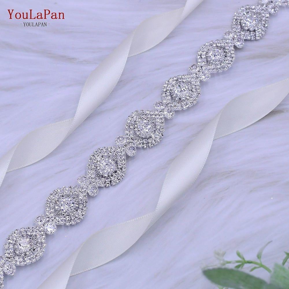 Crystal Bridal Belt Plus Size for Wedding Gown Luxury Bridal Accessories - Frimunt Clothing Co.