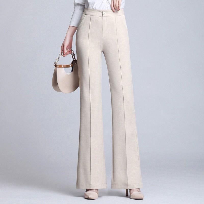 Women's Flared Pants 2021 New Spring Summer High Waist Pants Plus Sizes - Frimunt Clothing Co.