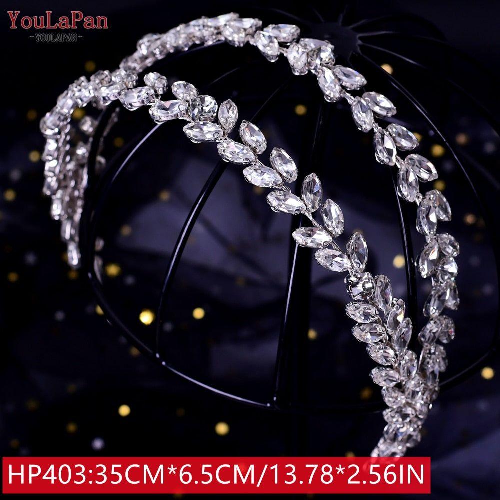 Bride Crown/Hair Vine With Rhinestones Luxury Bridal Headwear Accessories - Frimunt Clothing Co.